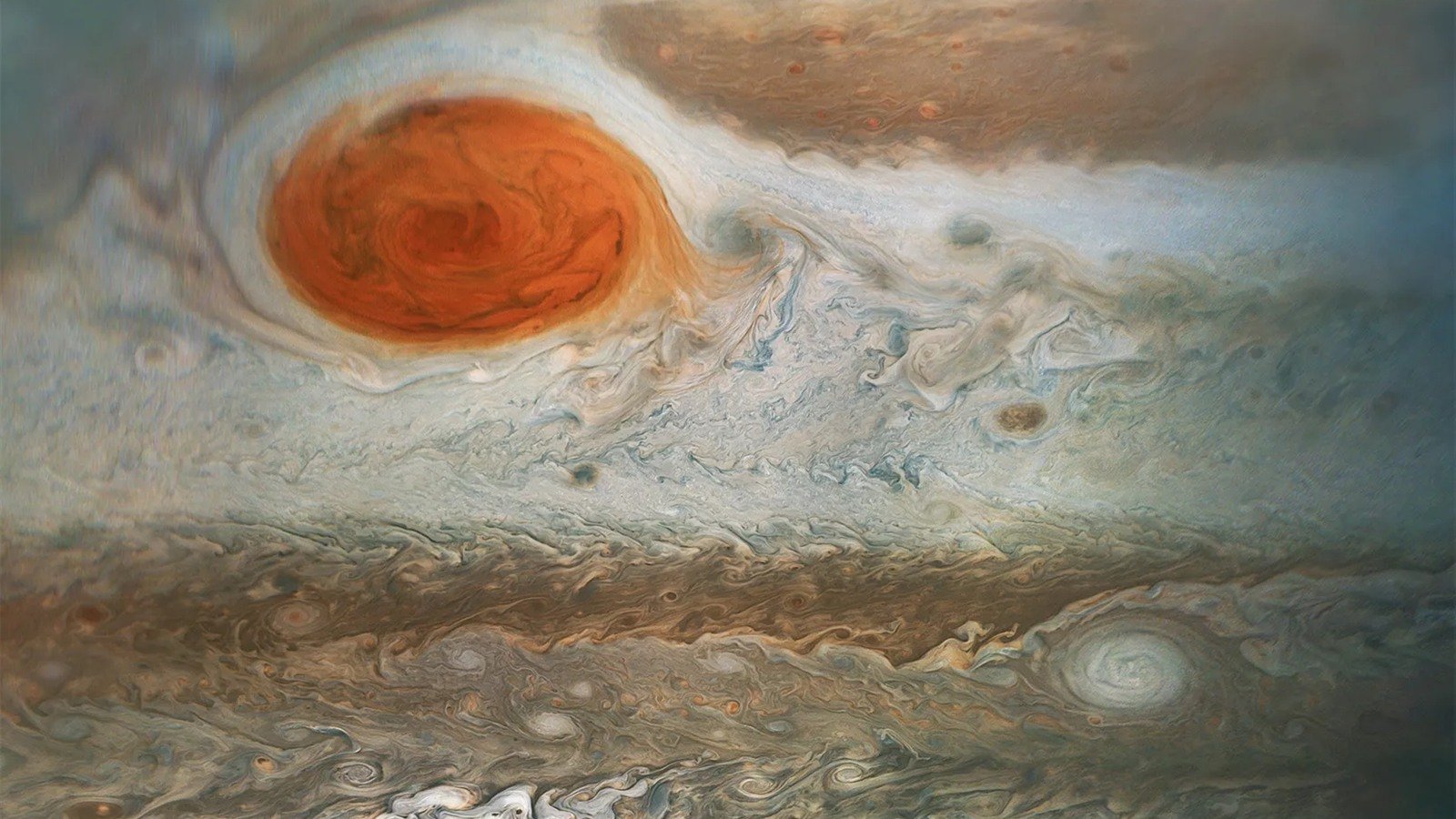 Jupiter's Great Red Spot captured by NASA's Juno spacecraft