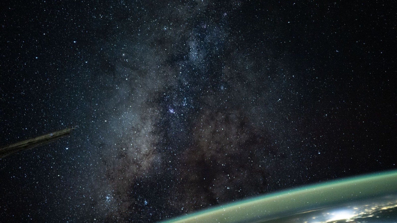 The Milky Way photographed from the International Space Station
