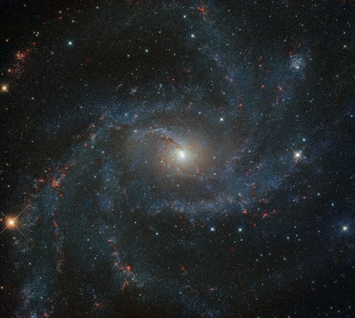 NGC 6946, the Fireworks Galaxy, a face-on spiral galaxy in Cepheus