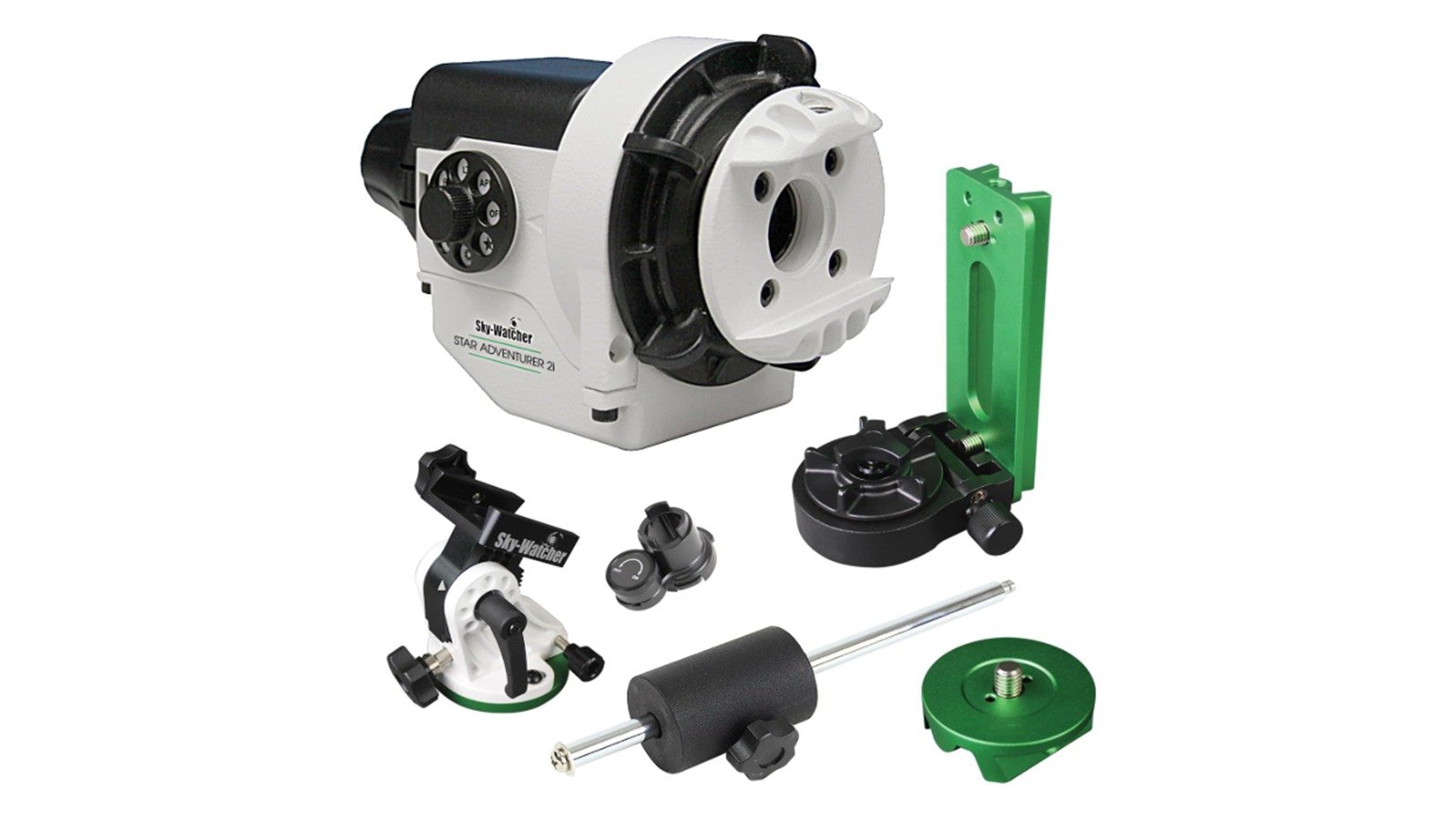 The Sky-Watcher Star Adventurer 2i Pro Pack and its full kit of mounting accessories