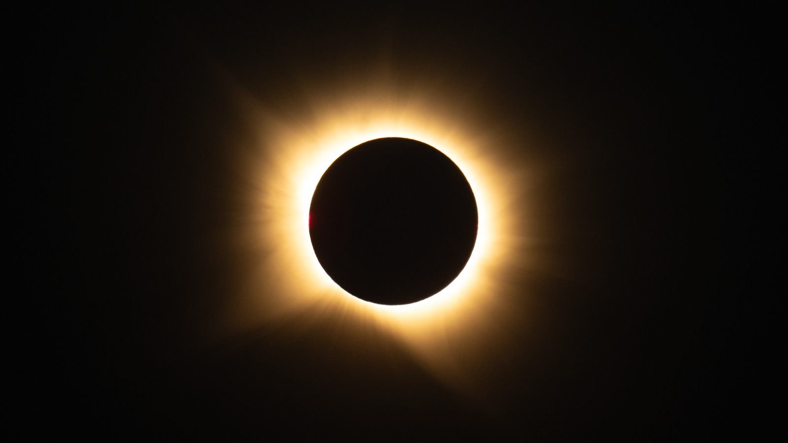 Total solar eclipse corona visible over San Millán de los Caballeros, Spain, on August 12, 2026