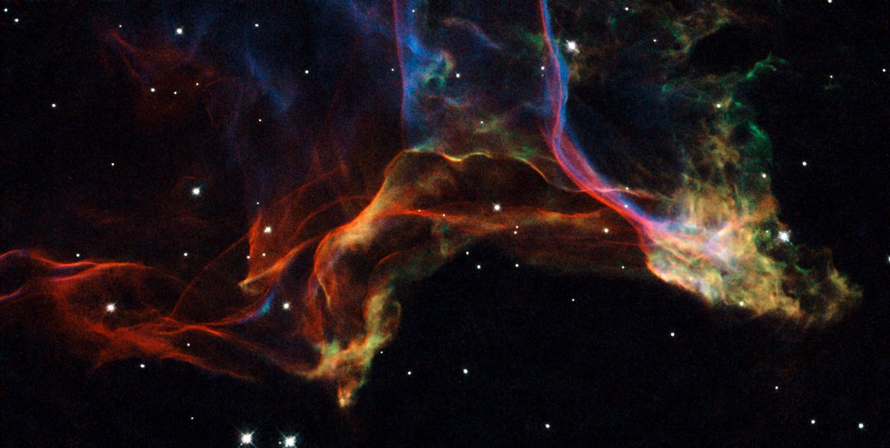 The Veil Nebula, a delicate filamentary supernova remnant in Cygnus